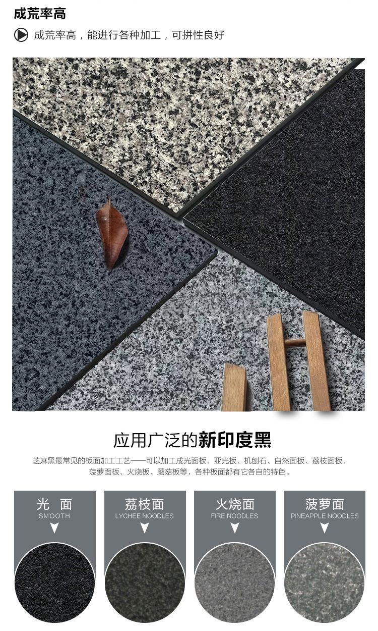 新印度黑进口石材特点1