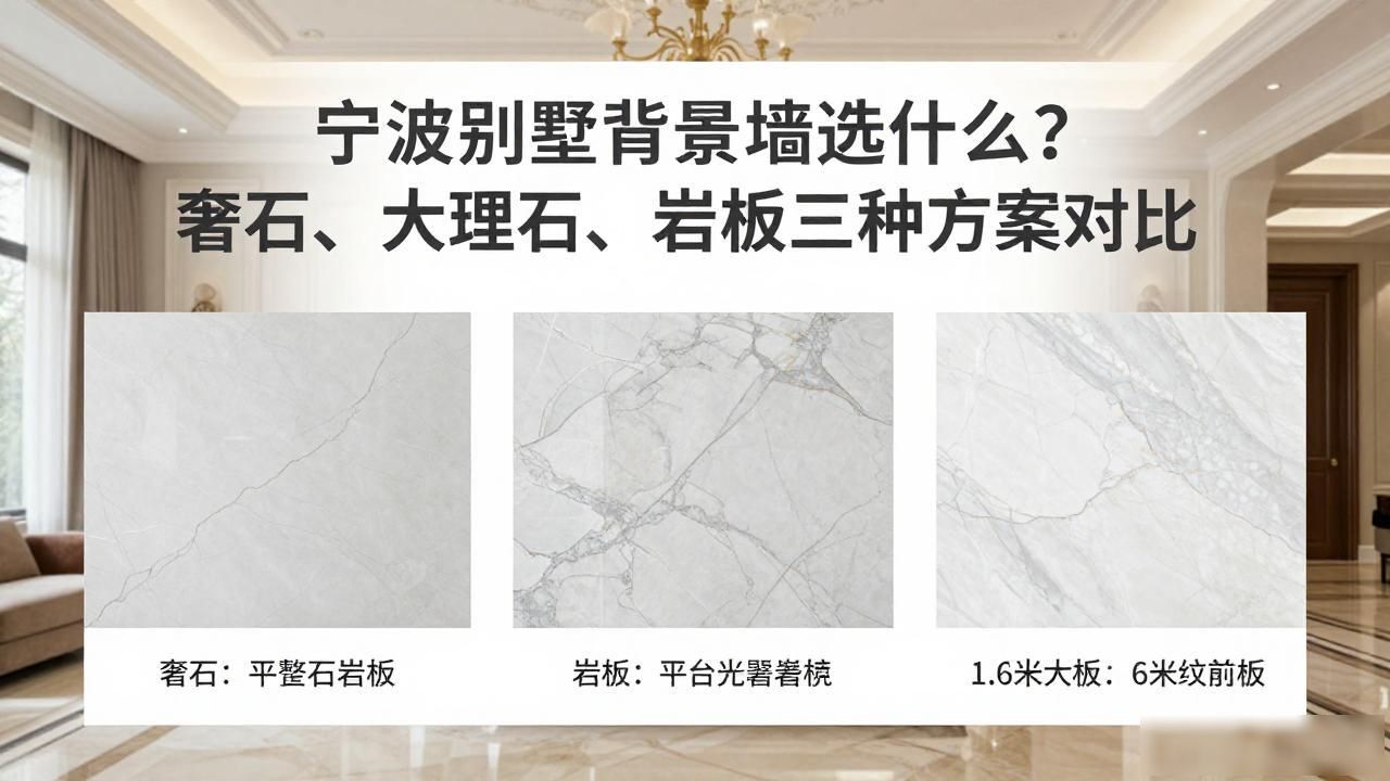 奢石好还是大理石好_石材奢石馆_宁波别墅背景墙用什么石材？奢石、大理石、岩板三种方案