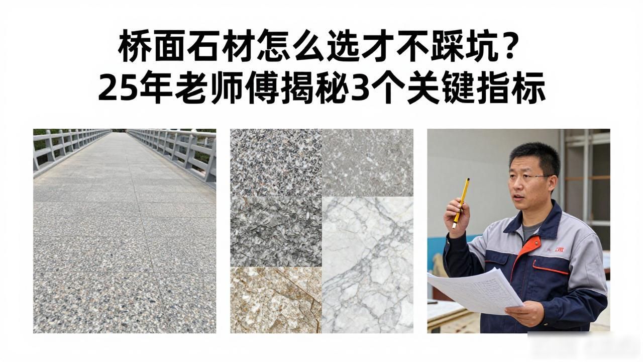桥面大理石铺装技术要求_桥面铺装施工工艺视频_桥面铺装石材怎么挑选好坏？从业25年的老师傅分享经验