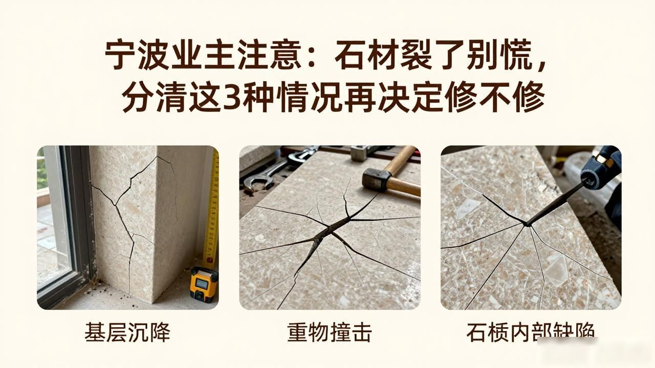 石材出现裂纹可以修补吗？3种情况3种处理方法_石材裂缝修补材料_石材修补方案