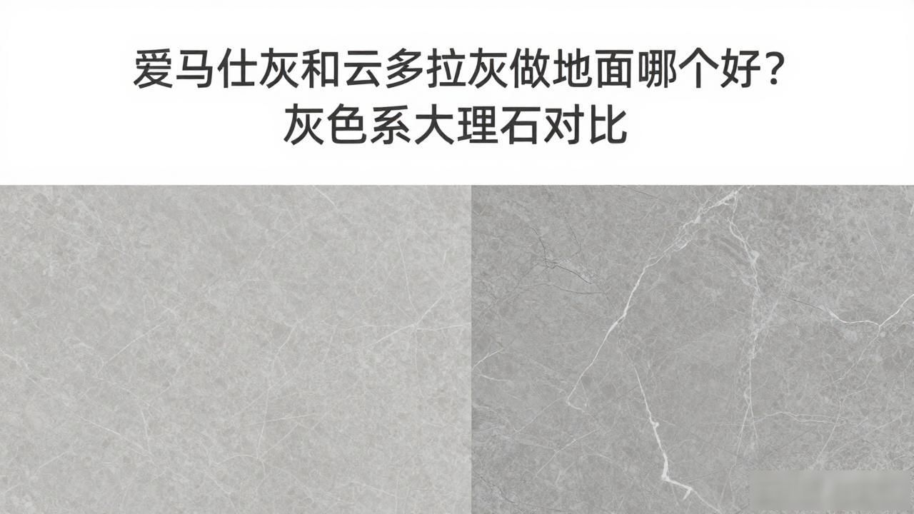 灰色大理石地板图片_灰色大理石地面配什么颜色墙面_爱马仕灰和云多拉灰做地面哪个好？灰色系大理石对比