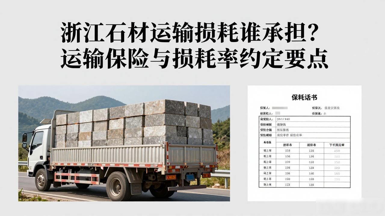 浙江石材运输损耗谁承担？运输保险与损耗率约定要点_石材的损耗率计算公式_石材的损耗率