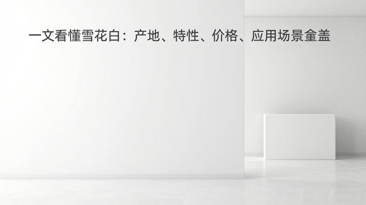 雪花原产地_雪花产地代码_一文看懂雪花白：产地、特性、价格、应用场景全覆盖