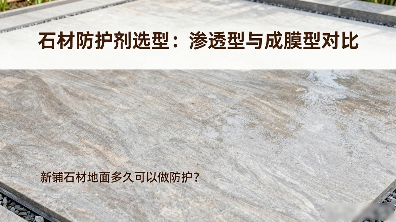 石材表面防渗透剂_型剂防护渗透膜石材选型标准_石材防护剂选型渗透型与成膜型对比