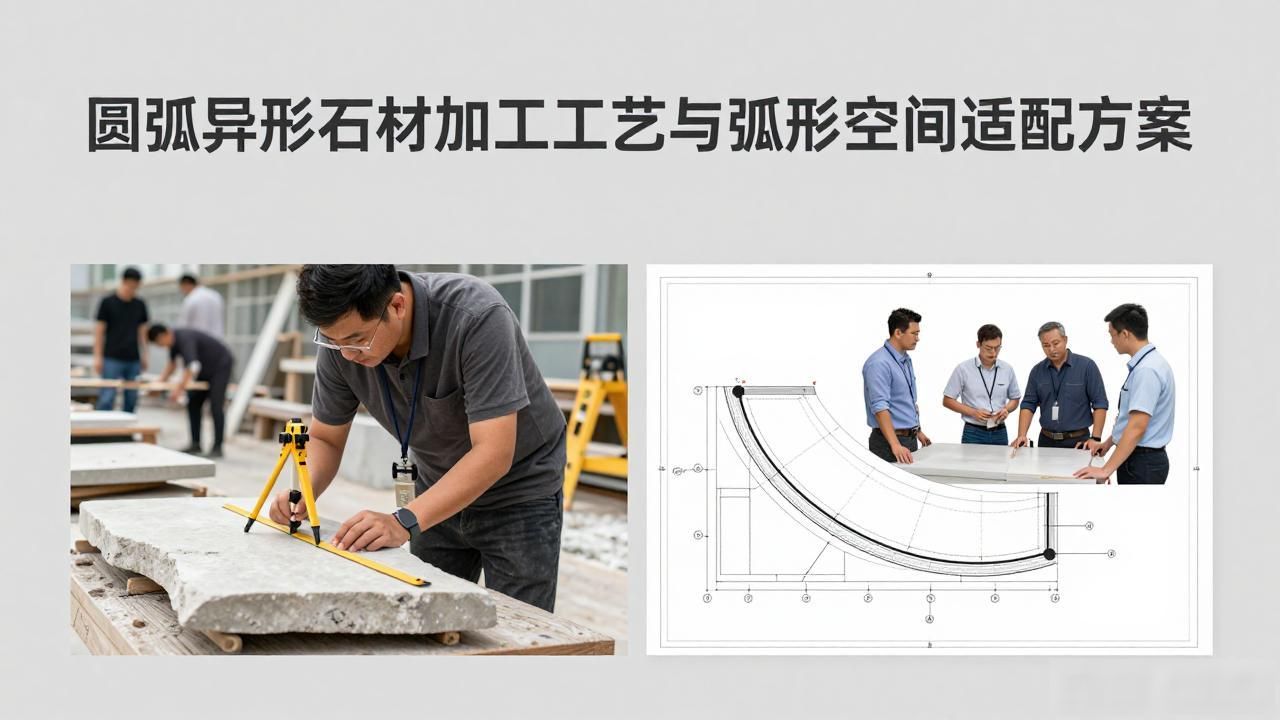 石材圆弧异形边怎么磨_圆弧异形石材加工工艺与弧形空间适配方案_弧形石材加工方法