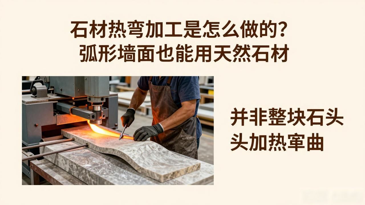 石材弧形加工费多少一米_石材做弧形_石材热弯加工是怎么做的？弧形墙面也能用天然石材