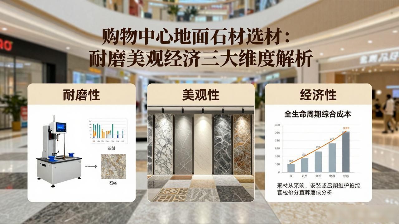 耐磨的石头_石材的耐磨系数_购物中心地面石材选材：耐磨美观经济三大维度解析