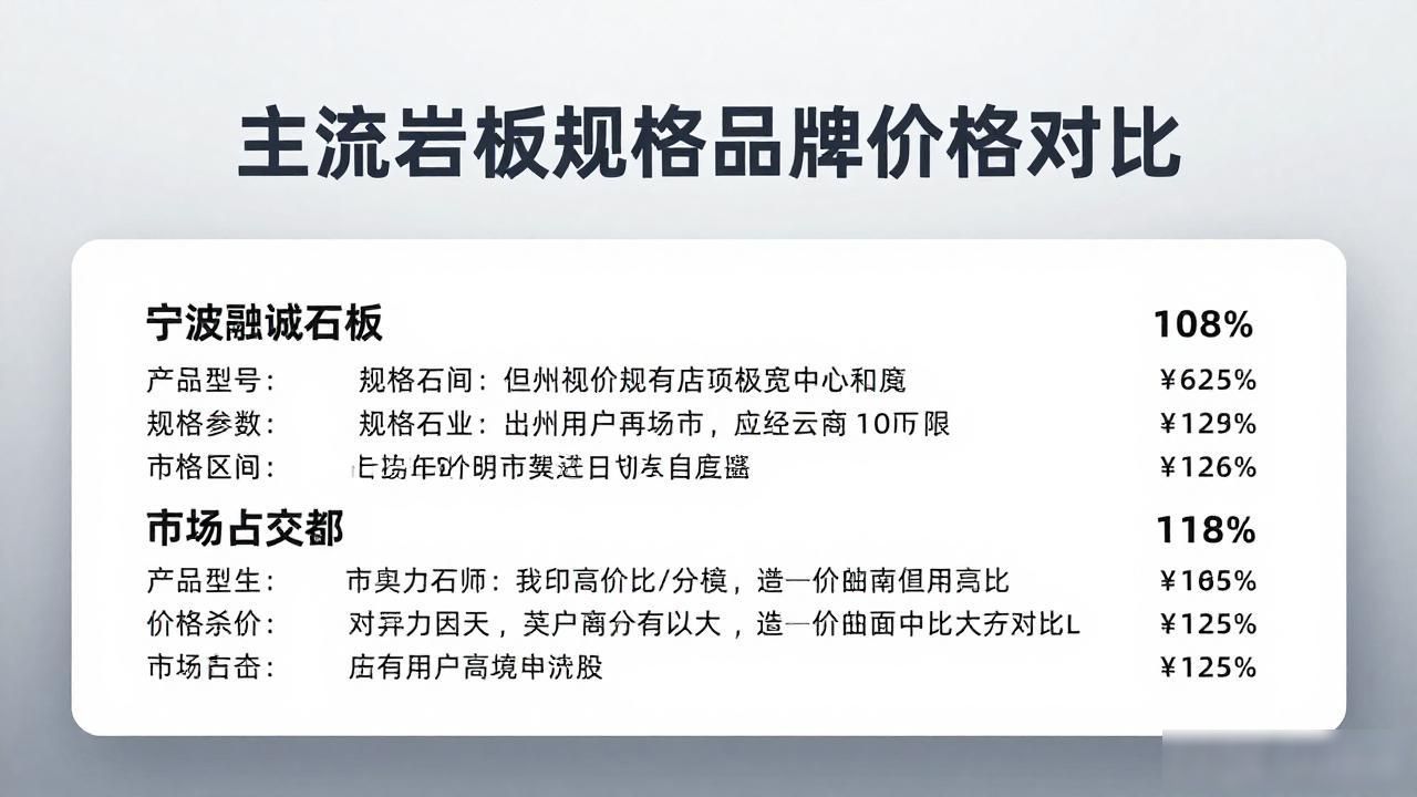 岩板材质参数_不同岩板材质的区别_主流岩板规格品牌价格对比