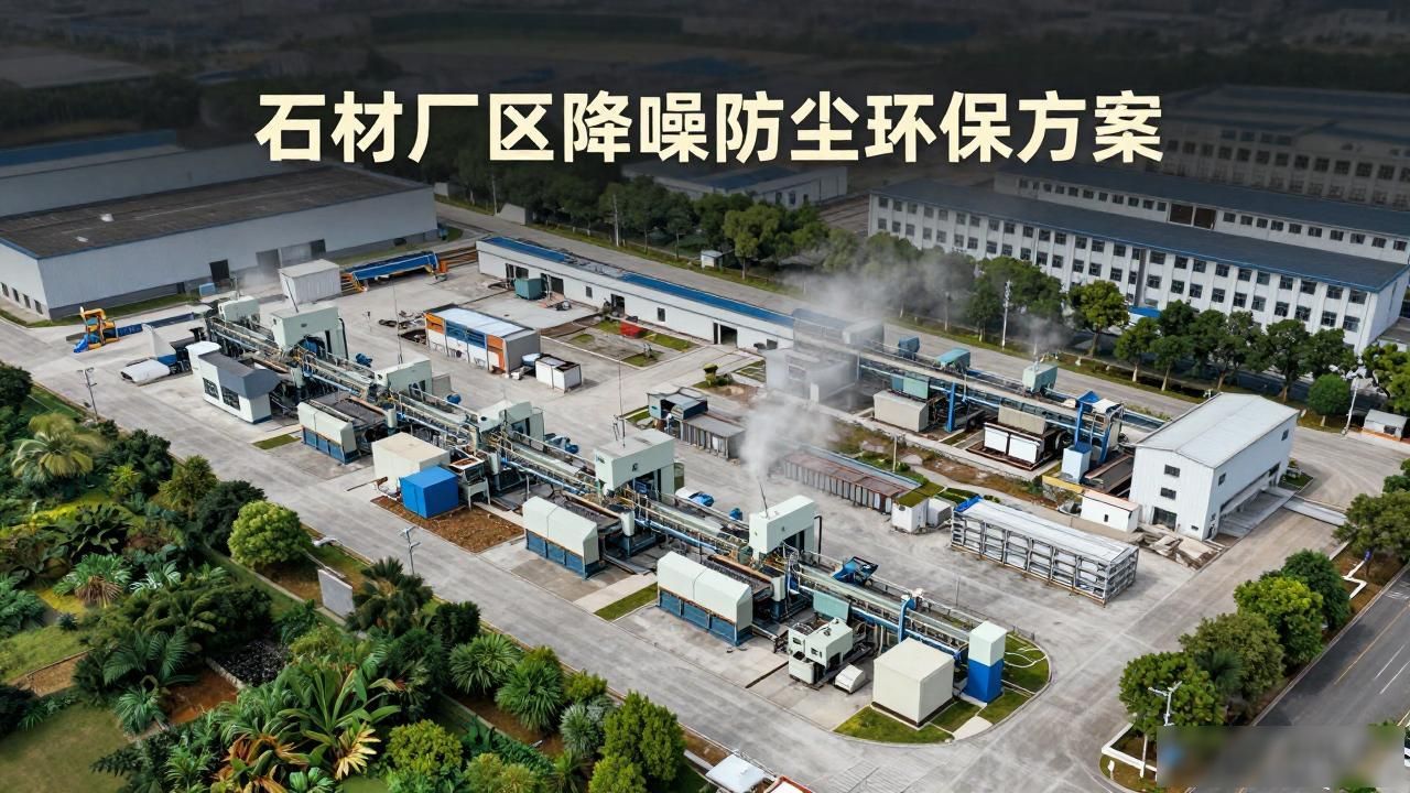 降噪石材厂区防尘环保方案设计_石材加工扬尘管控措施_石材厂区降噪防尘环保方案