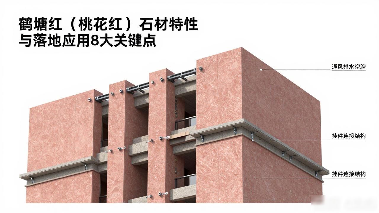鹤塘红(桃花红)石材特性与落地应用8大关键点_鹤塘红(桃花红)石材特性与落地应用8大关键点_鹤塘红(桃花红)石材特性与落地应用8大关键点