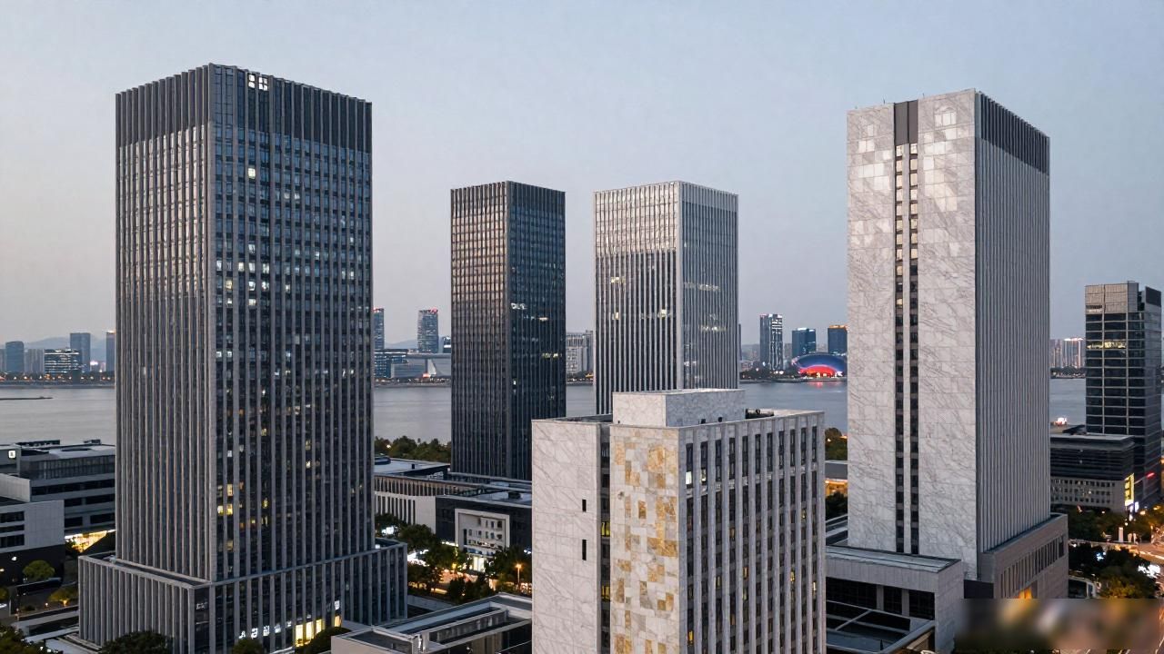 杭州钱塘江石材市场_杭州钱江新城CBD石材装修案例_杭州融城石材市场地址