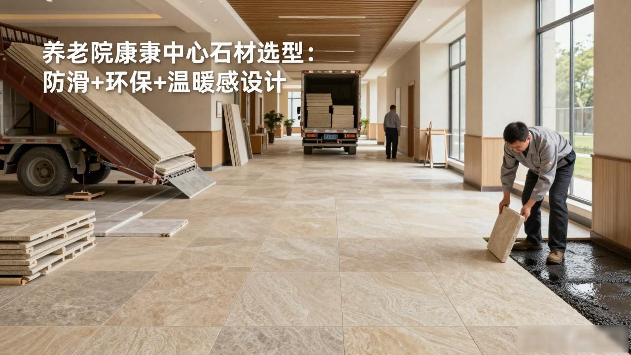 养老院康养中心石材选型：防滑+环保+温暖感设计_石材养护工人一个月多少钱_石材养护工招聘信息