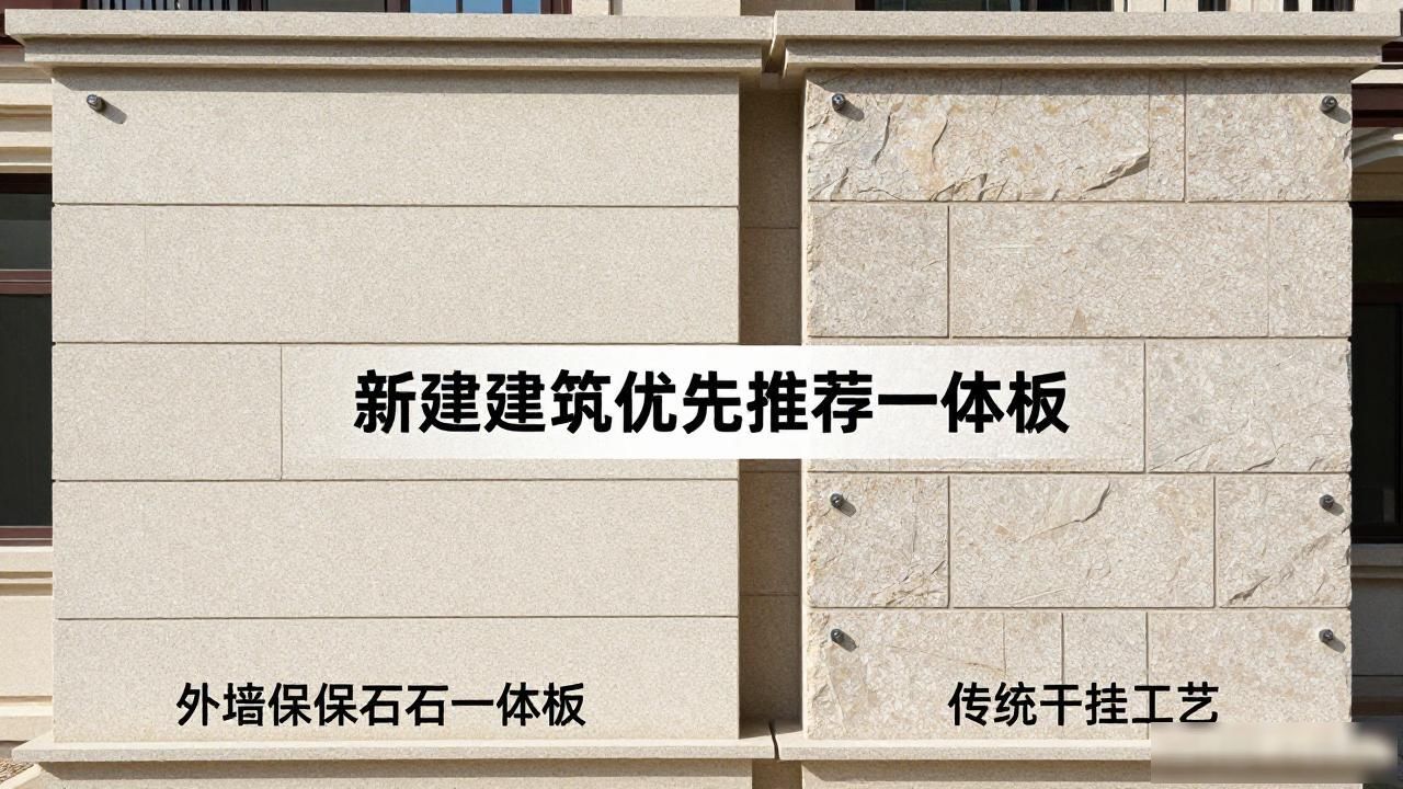 石材保温一体板施工方案_石材保温一体板施工工艺流程_外墙保温石材一体板与传统干挂工艺对比