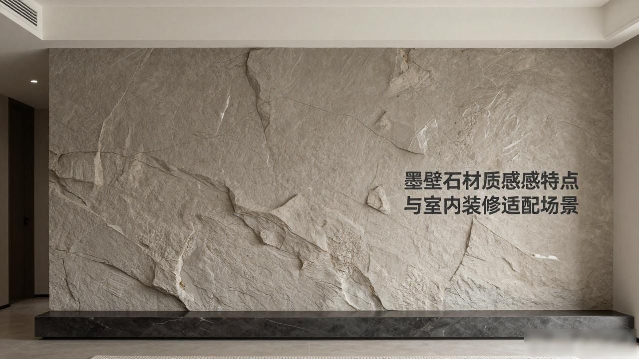 墨壁石材质感特点与室内装修适配场景_墨壁石材质感特点与室内装修适配场景_墨壁石材质感特点与室内装修适配场景