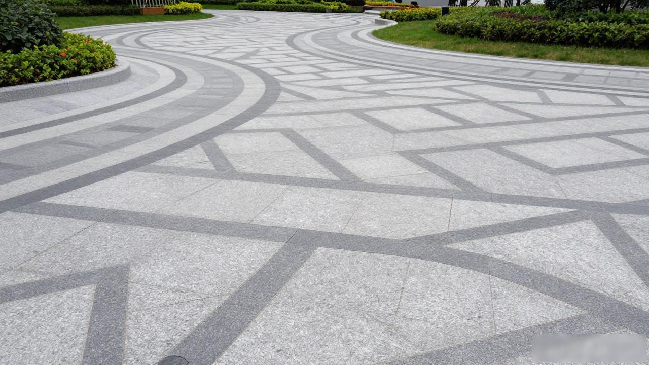 石材拼花地面效果图大全_水刀拼花石材设计特点与空间应用场景_石材拼花现代