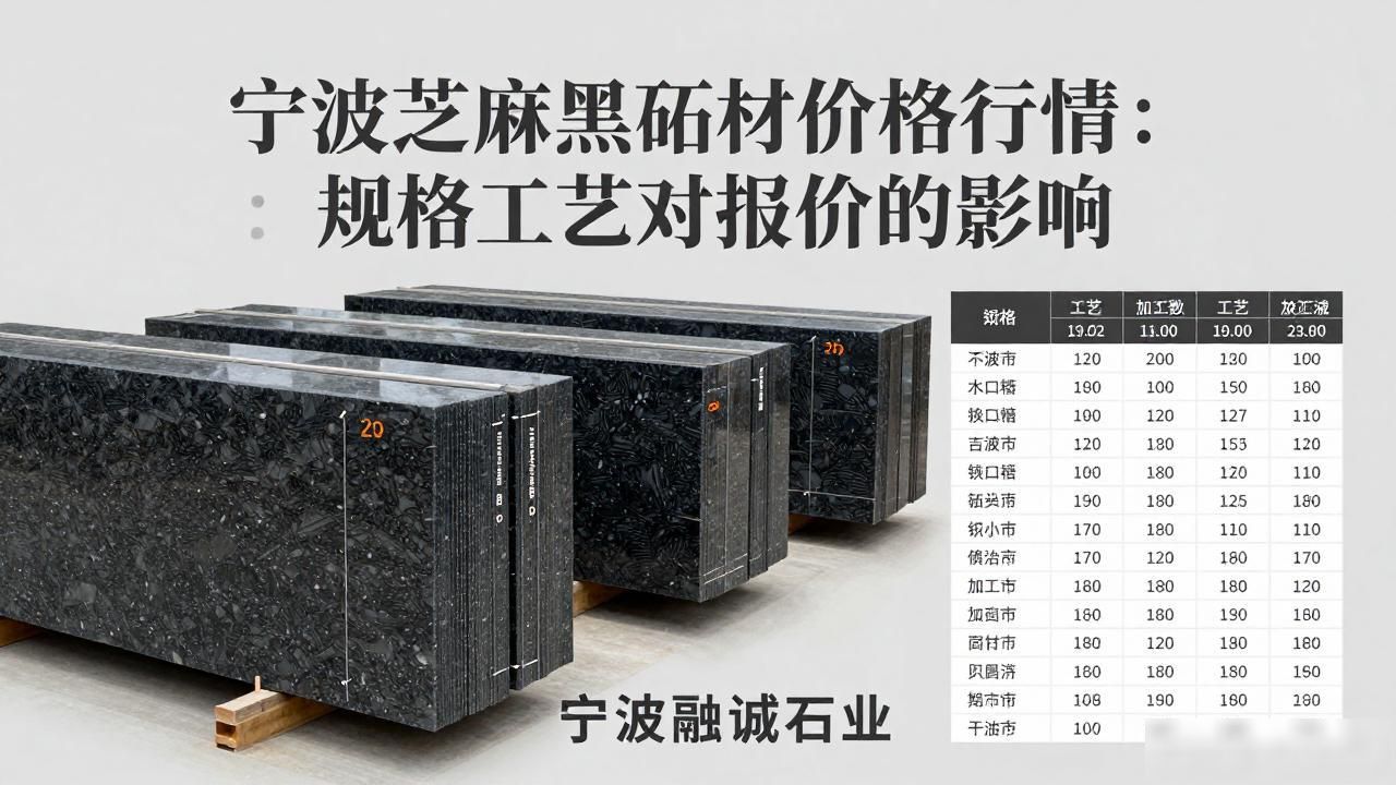芝麻黑石材价格表最新_宁波芝麻黑石材价格行情：规格工艺对报价的影响_芝麻石材尺寸规范允许偏差多少