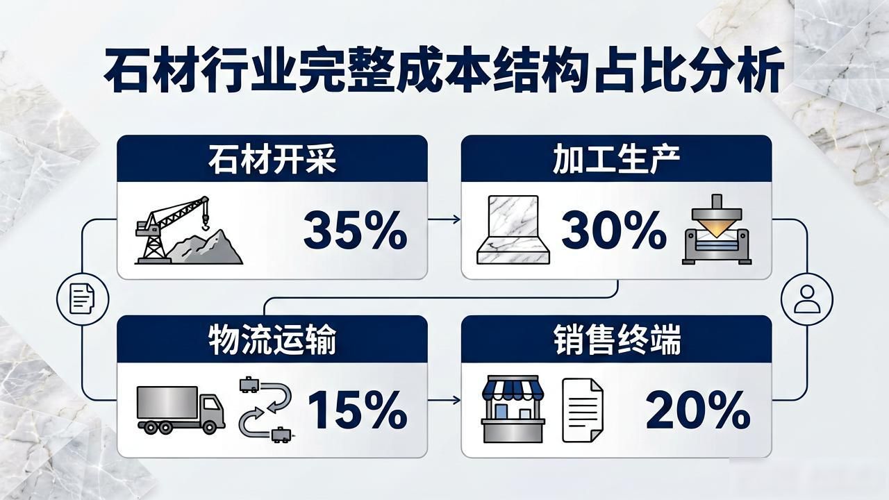 石材成本计算器app下载_石材加工成本_石材行业完整成本结构占比分析