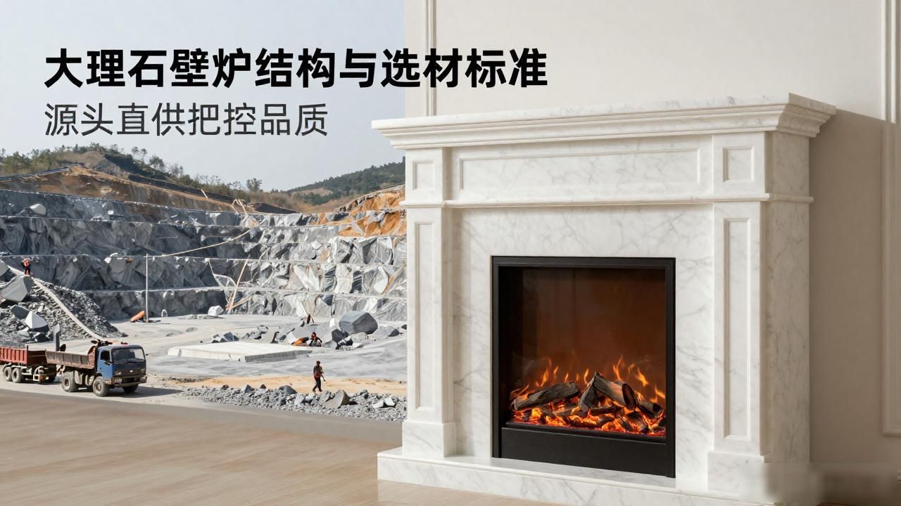 大理石壁炉结构与选材标准_大理石壁炉的款式_大理石壁炉尺寸一般多大