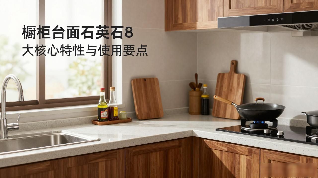 橱柜石英石台面优缺点是什么_橱柜台面石英石8大核心特性与使用要点_橱柜台面石英石怎样选择