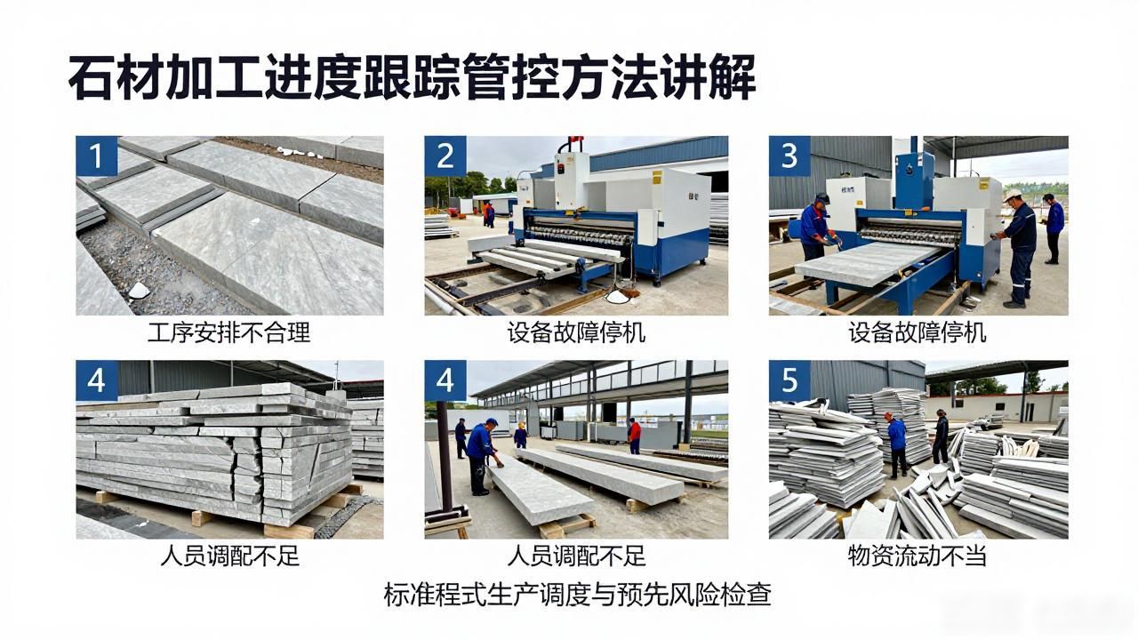石材加工视频大全_石材加工流程_石材加工进度跟踪管控方法讲解