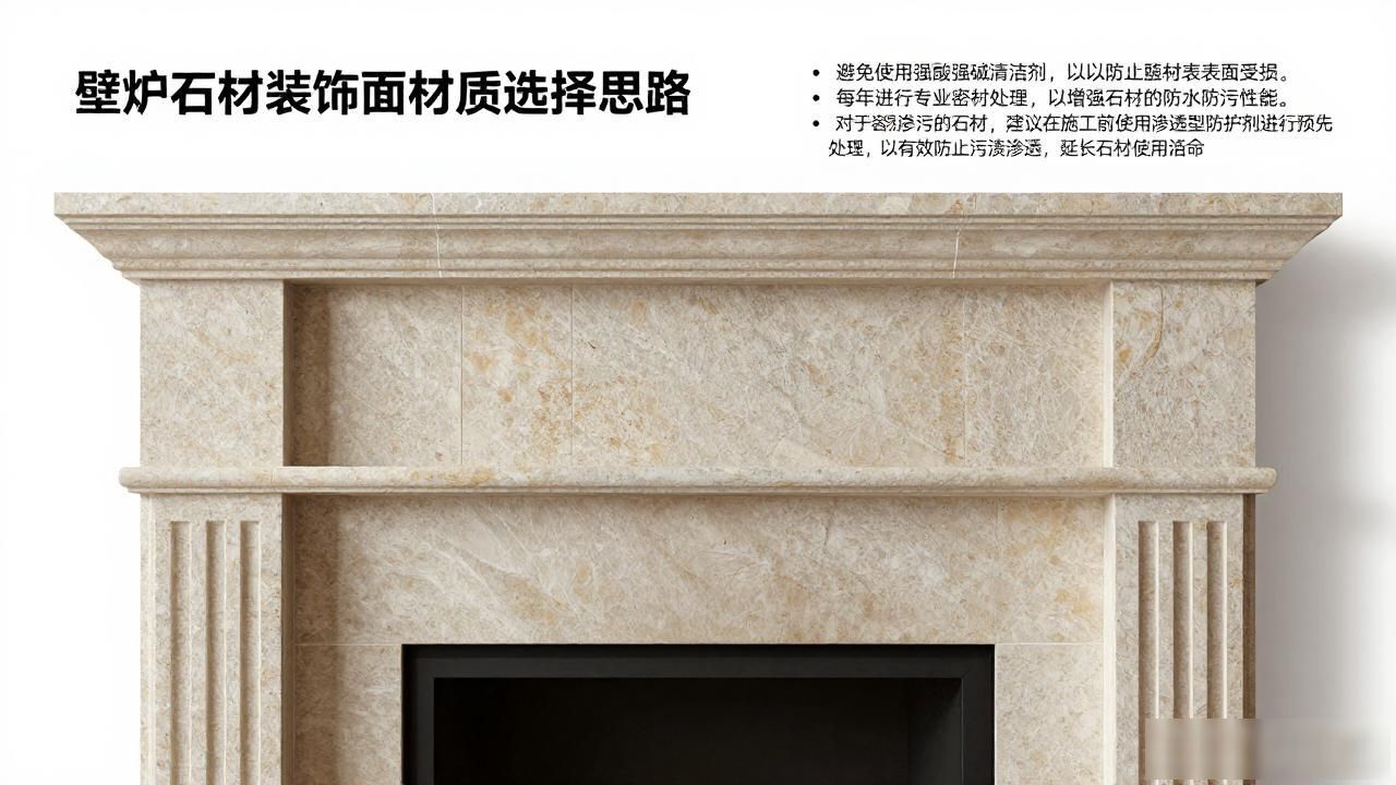 壁炉用什么石材好_壁炉石材装饰面材质选择思路_石材壁炉背景墙