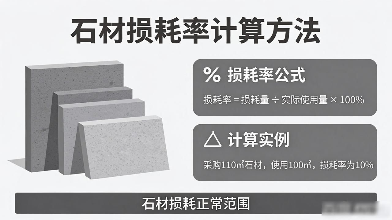 石材损耗率计算公式专家解答_石材损耗正常范围以及损耗来源解析_石材损耗率是多少