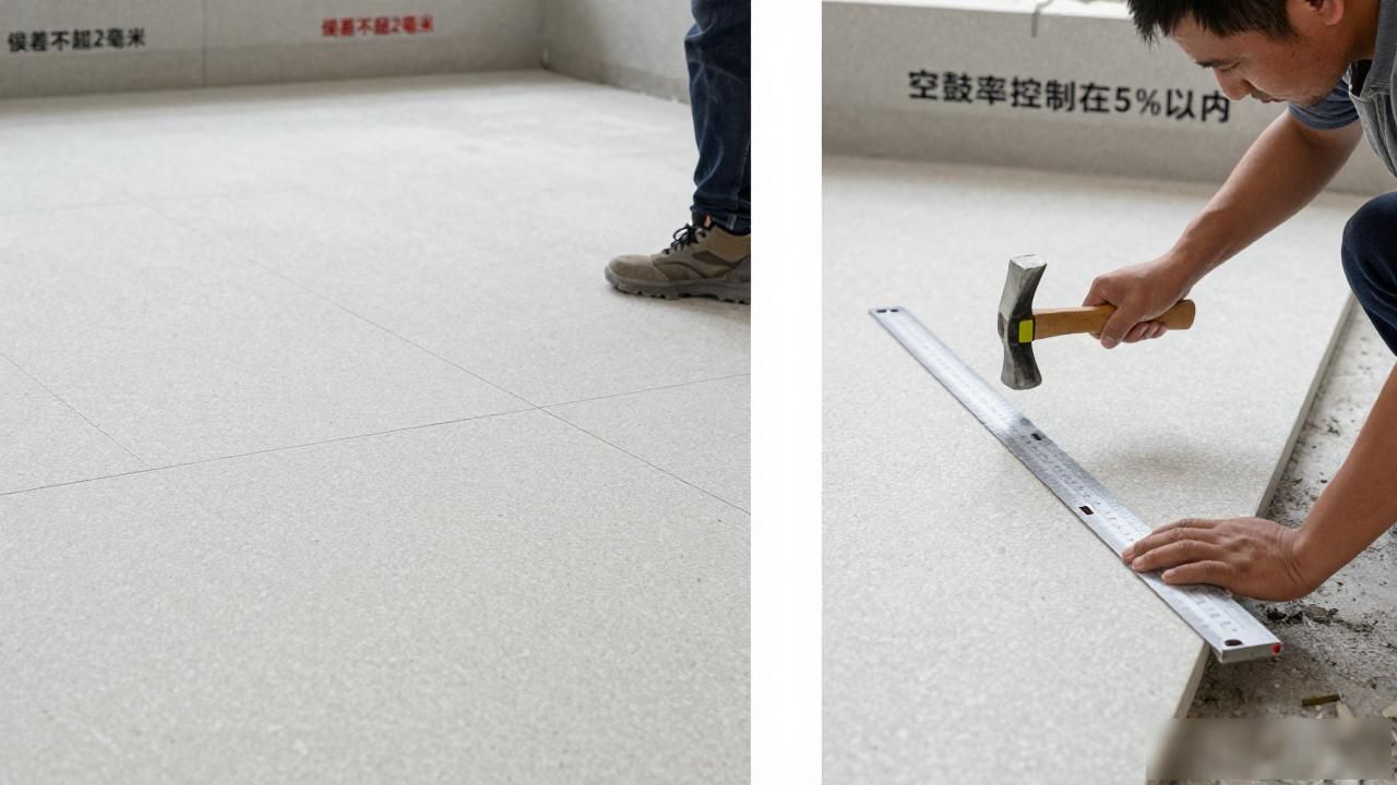 水磨石预制板施工工艺流程_水磨石板材工程全流程管控知识点_水磨石预制板怎么处理缝隙的