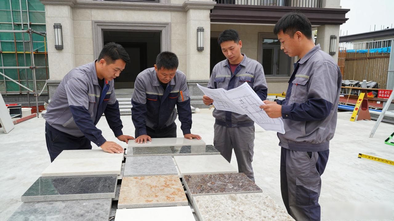 石材别墅豪宅_别墅石材装修前期一定要避开的误区_别墅庭院石材铺装