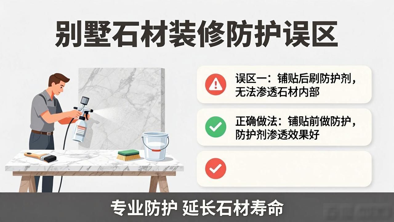别墅庭院石材铺装_石材别墅豪宅_别墅石材装修前期一定要避开的误区