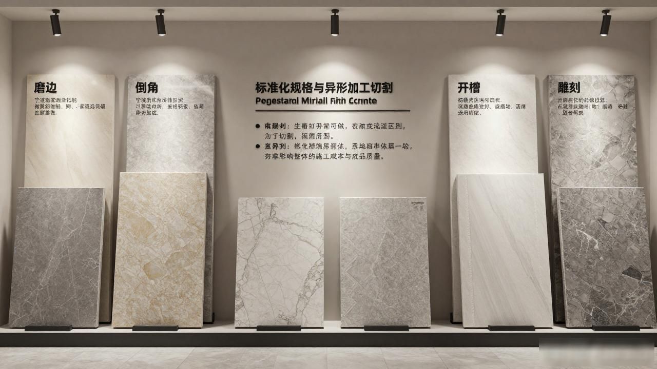 石材波打线效果图_地面石材波打线选材与排版思路_定制天然石材波导线