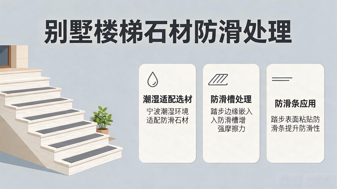 别墅楼梯用大理石还是花岗岩_别墅楼梯石材防滑处理几种方式_别墅楼梯用石材好还是木材好