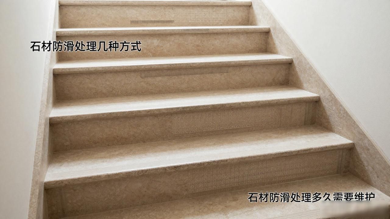 别墅楼梯石材防滑处理几种方式_别墅楼梯用大理石还是花岗岩_别墅楼梯用石材好还是木材好