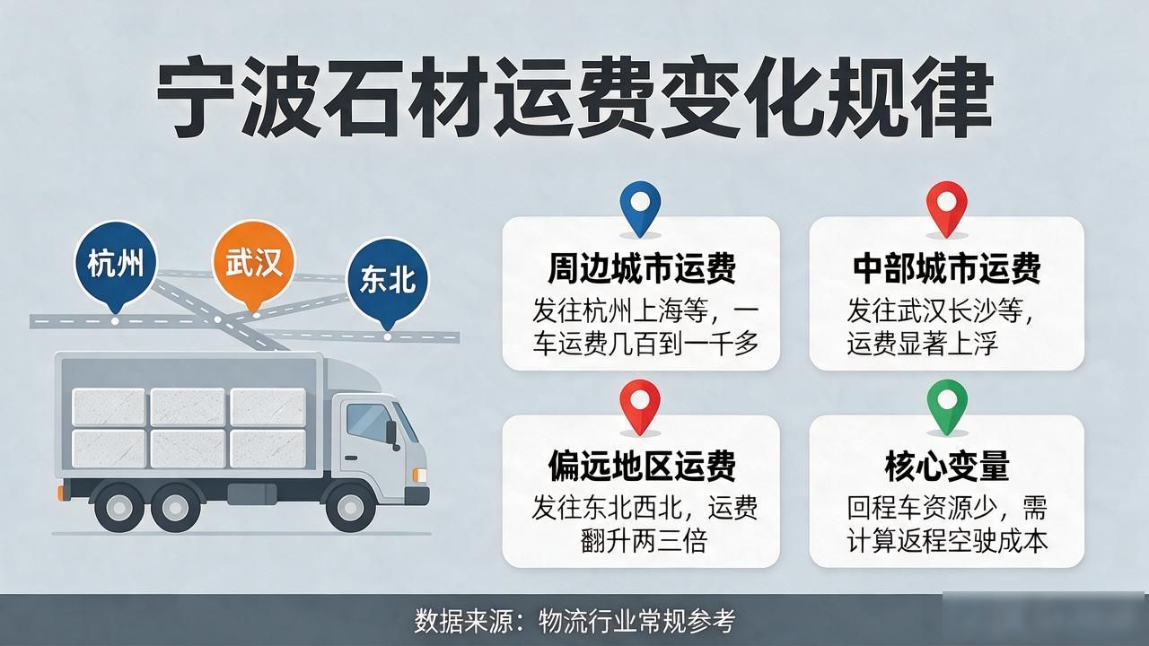 远距离配送,石材运费变化规律科普封面图新闻