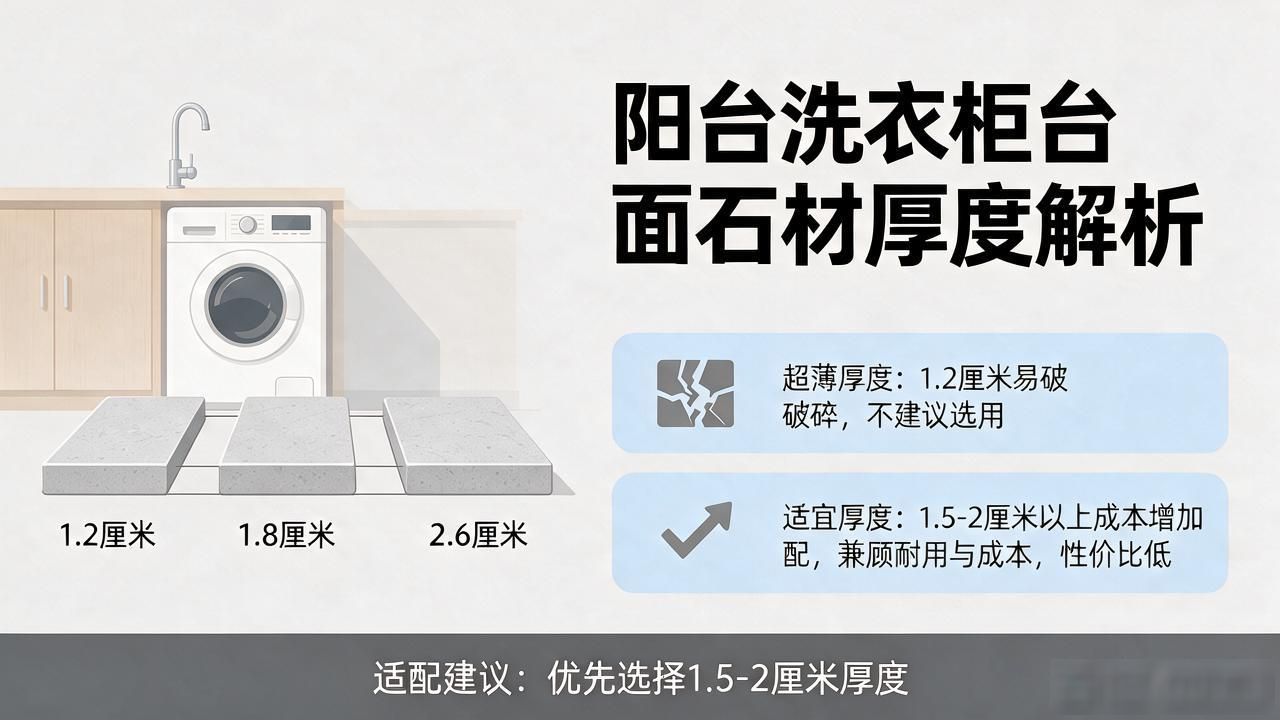 阳台洗衣柜用石材好吗_阳台柜洗衣石材适配台面材质吗_阳台洗衣柜台面石材材质适配解析