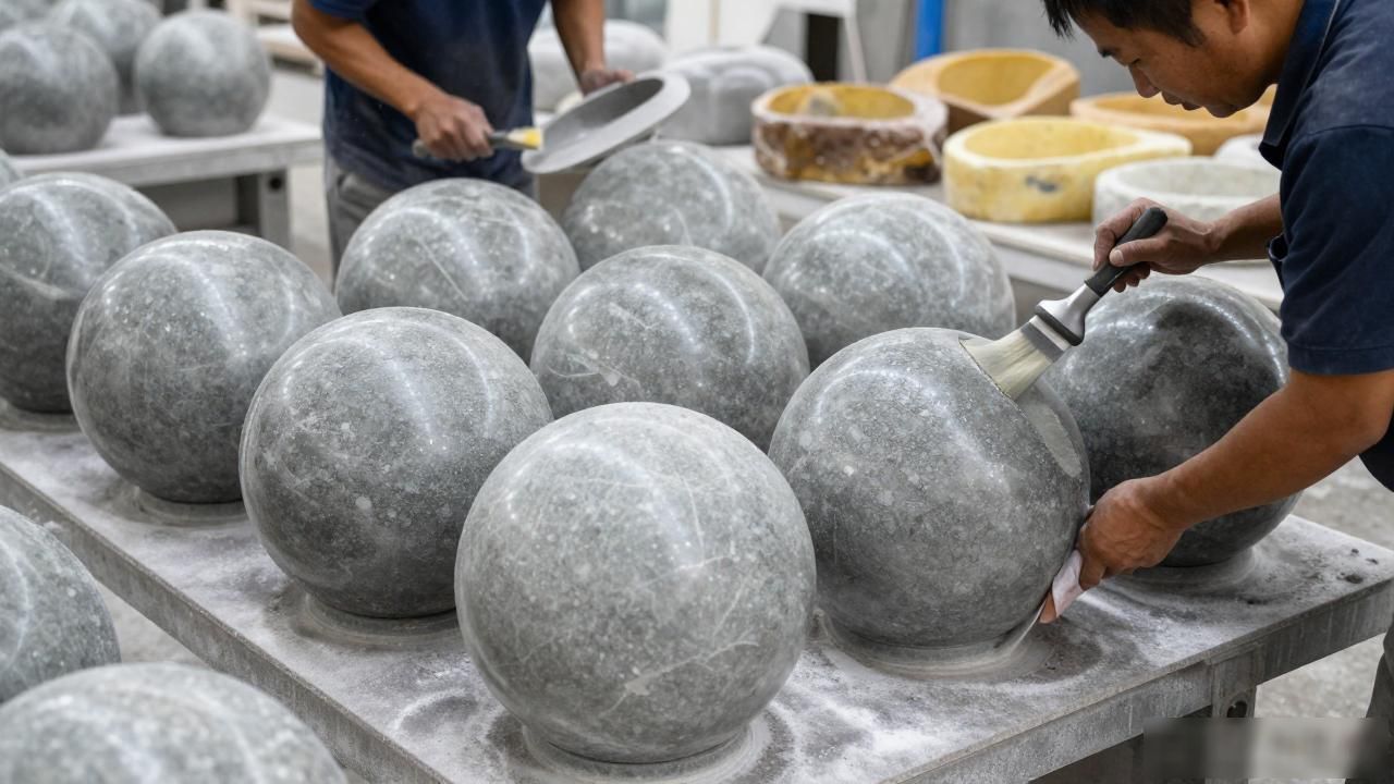 石材球体与椭圆件的加工技术_石材椭圆球体加工技术要求_石材椭圆球体加工技术视频