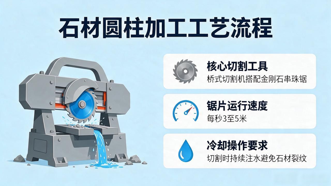 石材圆柱的加工工艺流程封面图新闻