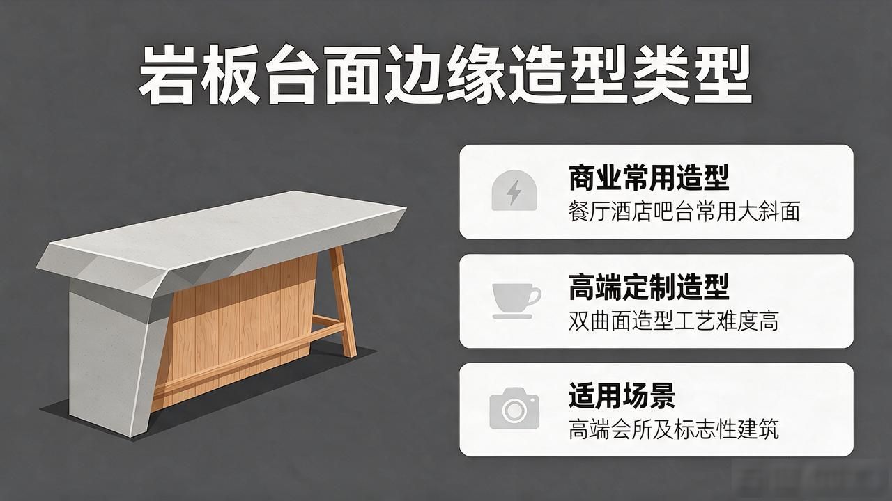 岩板台面边缘造型的加工类型封面图新闻
