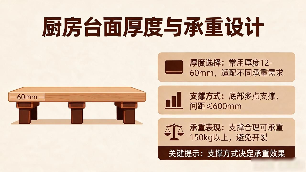 厨房台面厚度选择与承重结构设计封面图新闻