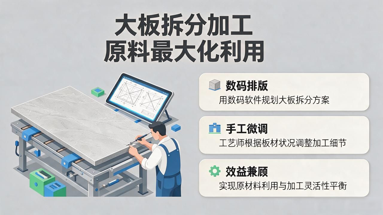 大板拆分加工,如何最大化利用原材料封面图新闻