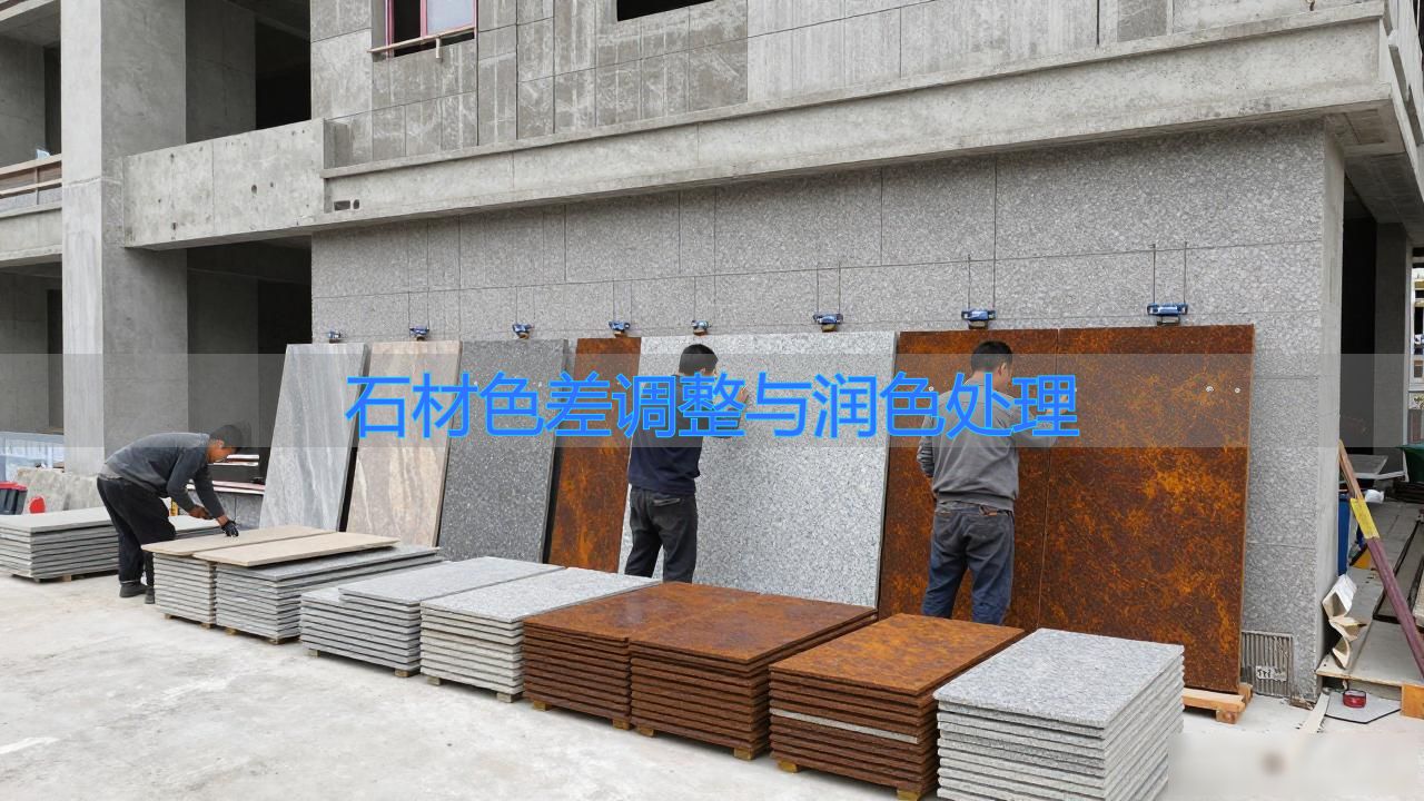 石材色差润色调整处理工艺_石材色差润色调整处理措施_石材色差调整与润色处理