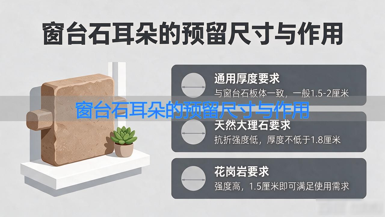 窗台石耳朵的预留尺寸与作用封面图新闻
