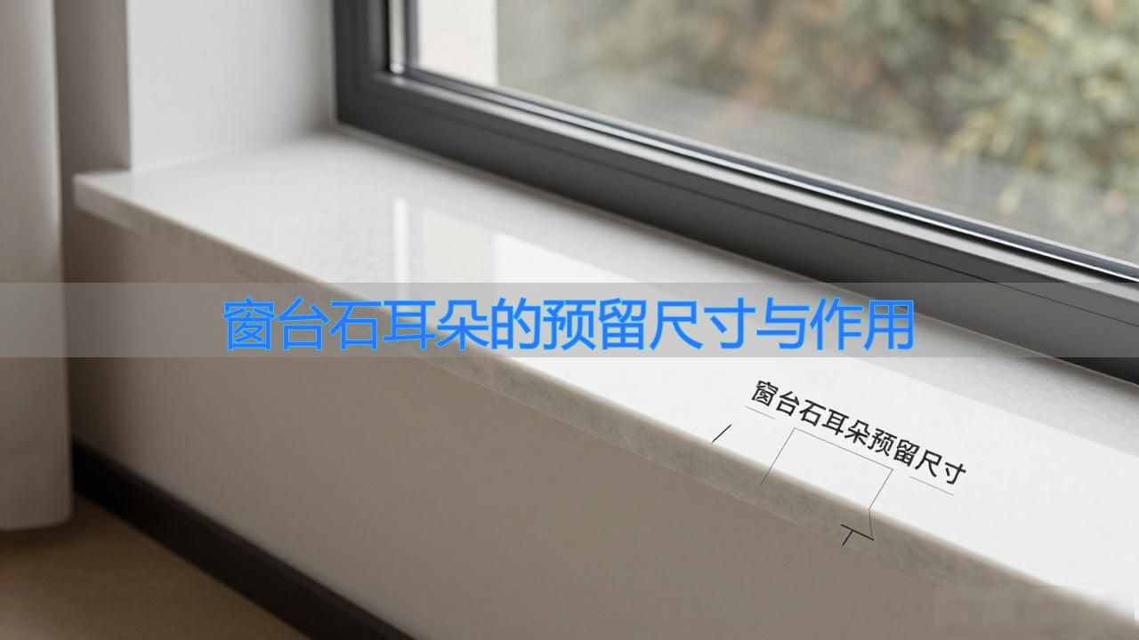 窗台石耳朵的预留尺寸与作用_窗台石两边各留10公分的耳朵_窗台石留耳朵和不留哪个更耐用