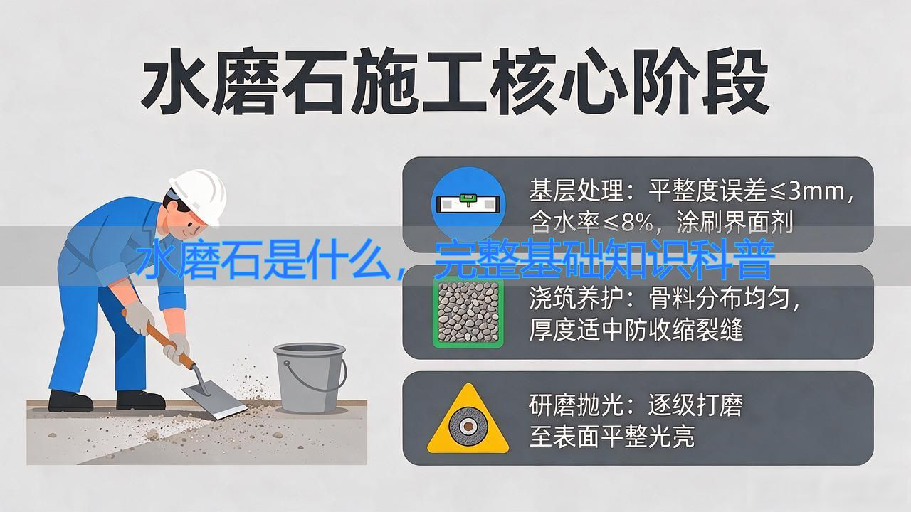 水磨石是什么，完整基础知识科普_水磨石地坪制作完整工艺指导_水磨石是什么材料制作的