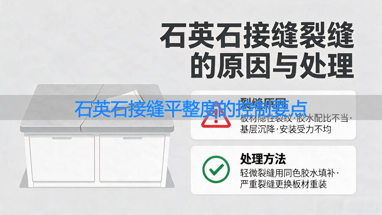 石材平接缝_石英石接缝平整度的控制要点_石英石现场接缝机安装视频