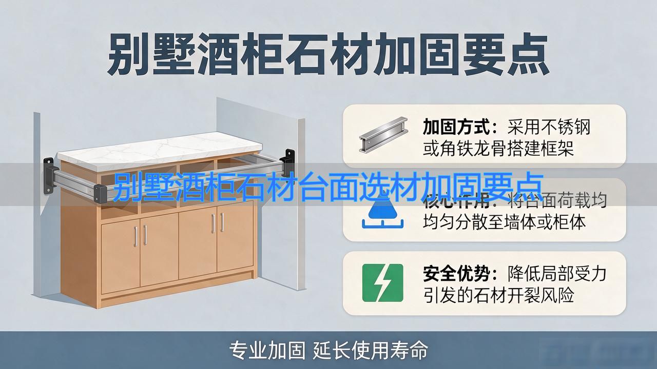石材台面安装多少钱一米_别墅酒柜石材台面选材加固要点_写字台台面石材