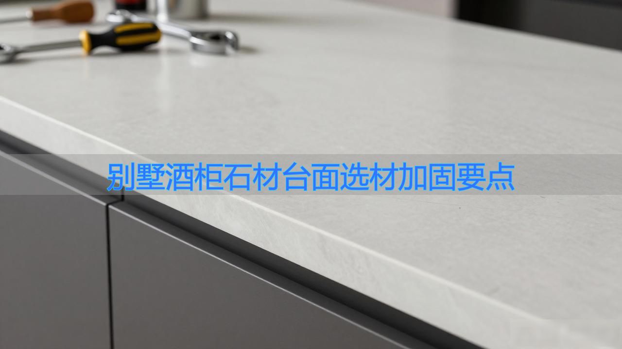 别墅酒柜石材台面选材加固要点_石材台面安装多少钱一米_写字台台面石材
