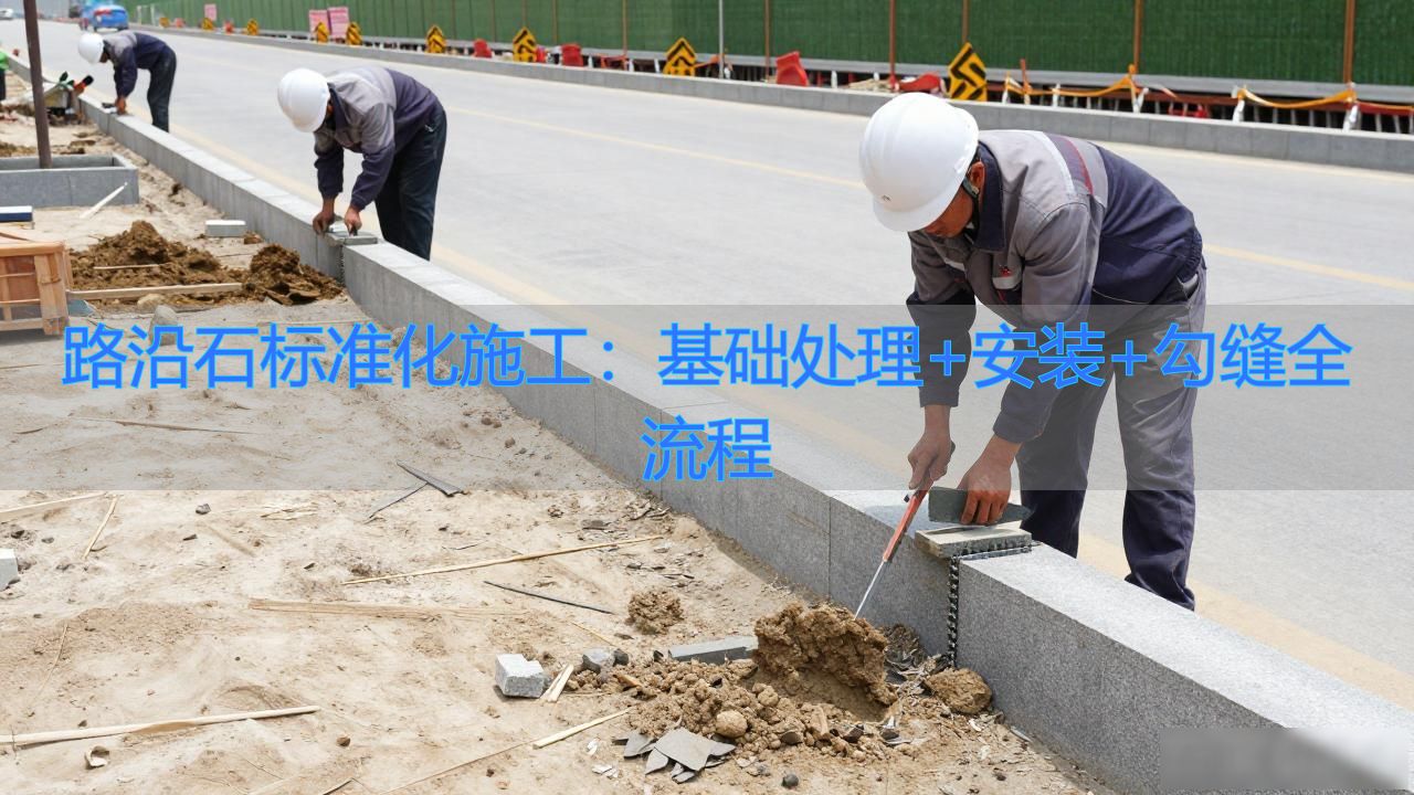 标准厂房基础施工组织设计_路沿石标准化施工：基础处理+安装+勾缝全流程_有框玻璃幕墙安装施工流程
