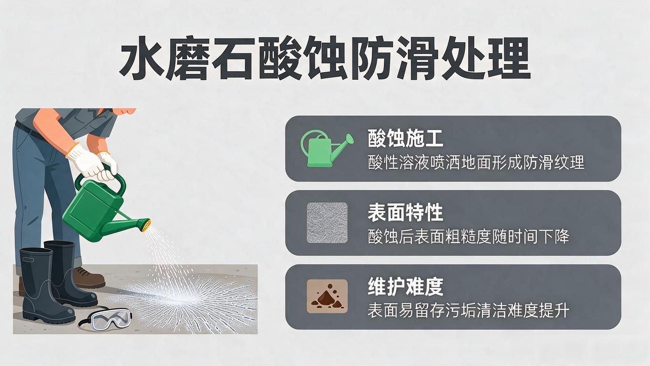水磨石如何做防滑_水磨石防滑系数_水磨石的防滑性能与处理方式