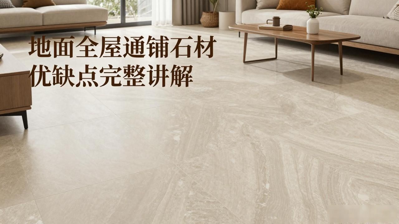 地面全屋通铺石材优缺点完整讲解_石材地面铺装效果图_石材地面效果图大全集