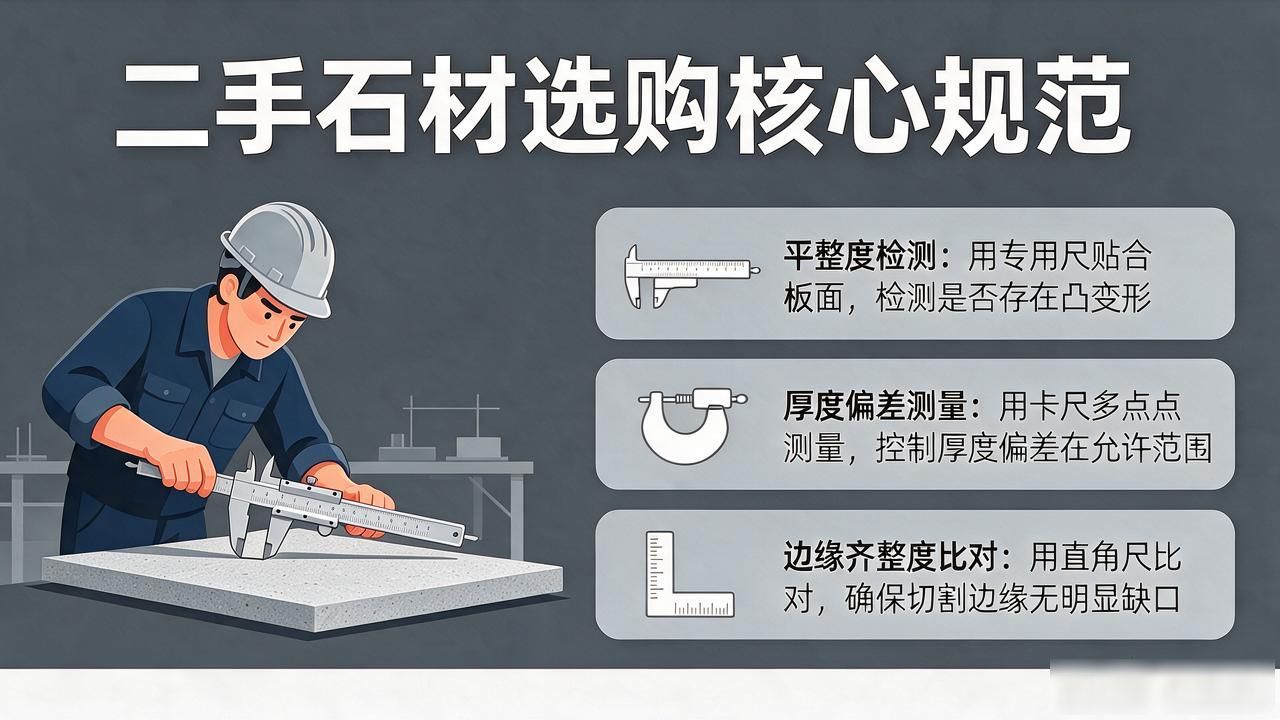石料原材料规格及参数_二手石材物料适用场景与选购规范_购买石材